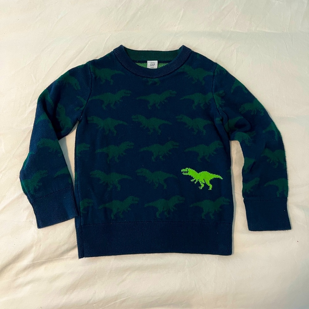 Gap kids dinosaur sweater size 5